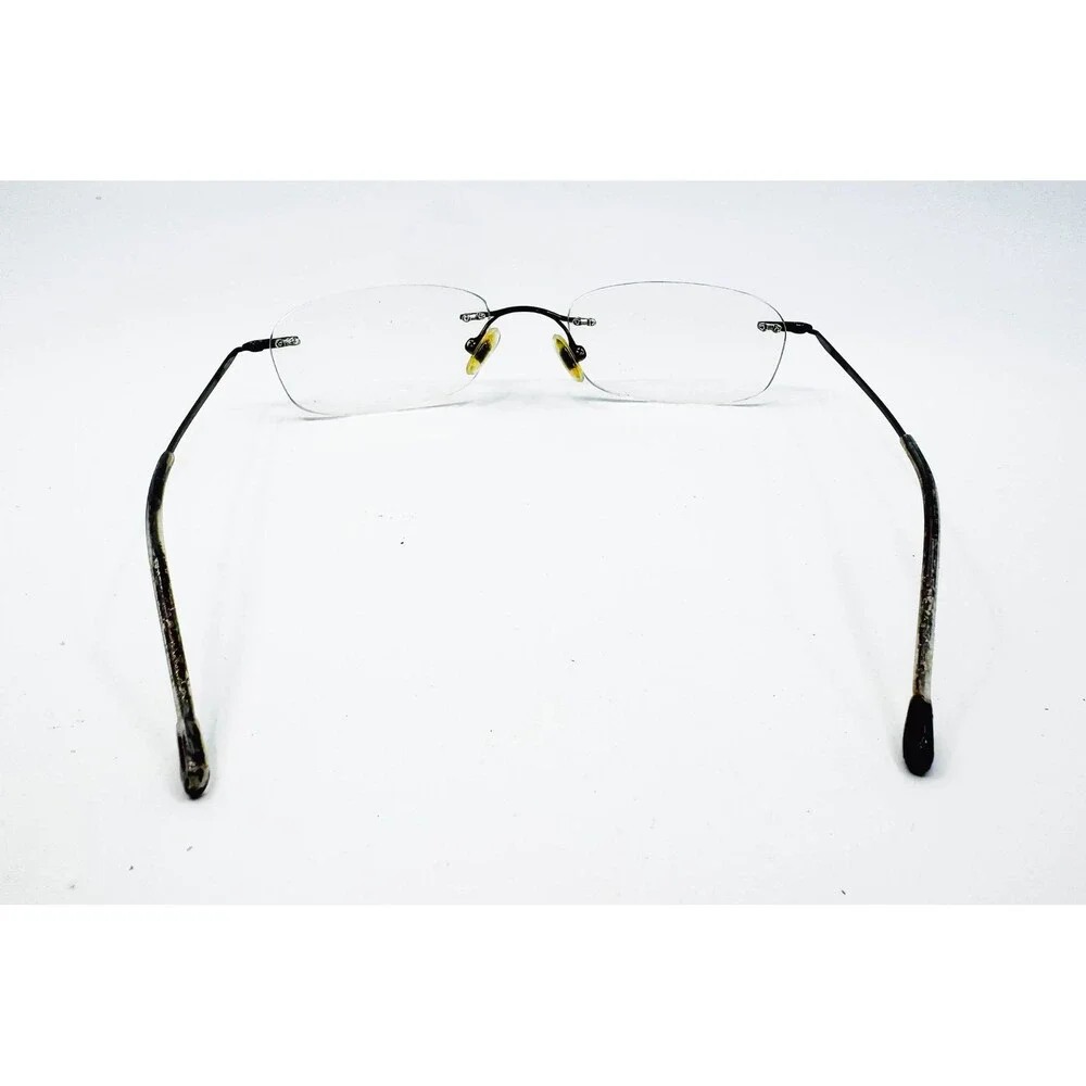 Modern Eyeglasses Frames Unisex Brown Rimless Oval JROCK U726 51-20-140